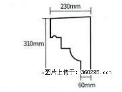 产品分解图型 - 檐口线，型号：SX311-YK-3，规格：230x310mm(3) - 赤峰三象EPS建材 chifeng.sx311.cc